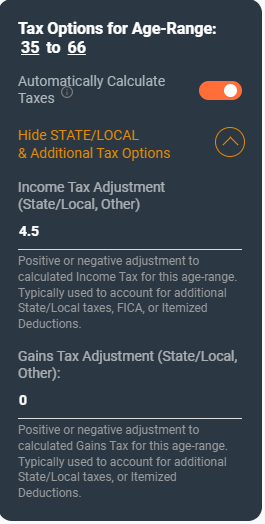 Adjusting the Automatic Tax Calculation